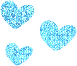 Blue Heart Glitter